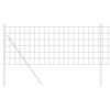 vidaXL Cl&ocirc;ture Euro Gris 0,8 x 25 m Fer rev&ecirc;tu de PVC