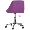 vidaXL Chaise pivotante de salle &agrave; manger Violet Similicuir