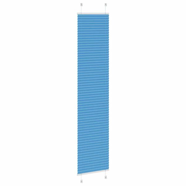 vidaXL Store pliss&eacute; bleu 45x200 cm largeur du tissu 44,4 cm polyester