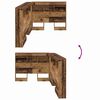vidaXL T&ecirc;te de lit de rangement Bois Ancien 100 cm Bois d'ing&eacute;nierie