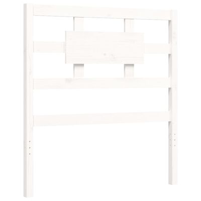 vidaXL Cadre de lit sans matelas blanc 90x200 cm bois massif