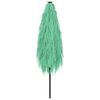 vidaXL Parasol de jardin avec m&acirc;t en acier vert 248x248x248 cm