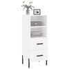 vidaXL Buffet blanc 34,5x34x90 cm bois d'ing&eacute;nierie