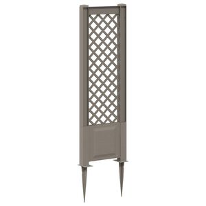 vidaXL Trellis avec pique Gris 43 x 6 x 165 cm PP