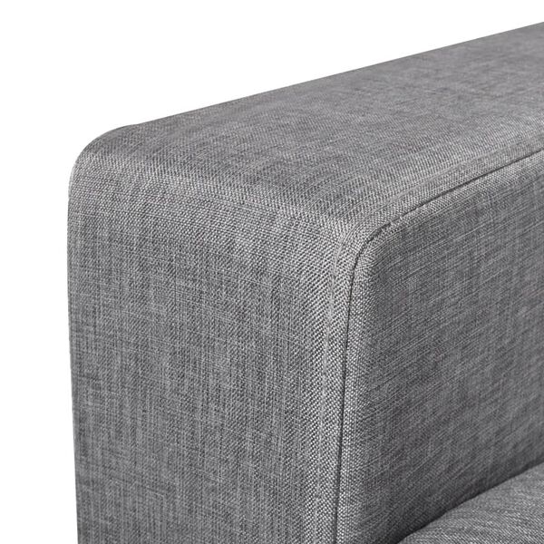 vidaXL Canap&eacute; &agrave; 2 places Tissu Gris clair