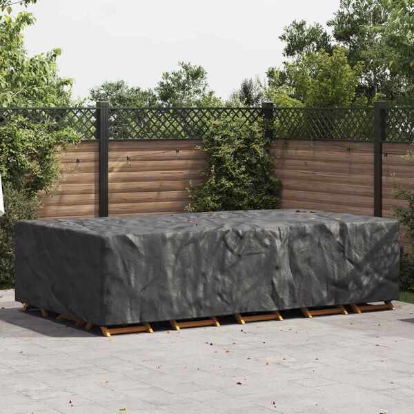 vidaXL Housse pour mobilier d'ext&eacute;rieur Noir 315 x 180 x 74 cm 600D