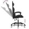 vidaXL Chaise de jeu pivotante Noir et camouflage Similicuir