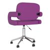 vidaXL Chaises pivotantes &agrave; manger lot de 2 violet similicuir