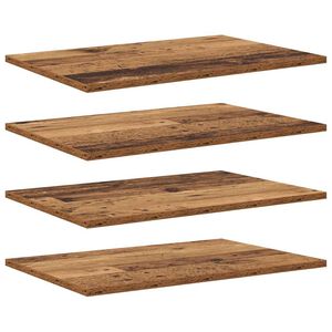 vidaXL &Eacute;tag&egrave;re &agrave; livres 3 niveaux 4 pc 60 x 40 x 1,5 cm Marron