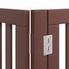 vidaXL Barri&egrave;re pour chien avec porte pliable 6 panneaux bois peuplier