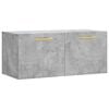 vidaXL Armoire murale gris b&eacute;ton 80x36,5x35 cm bois d'ing&eacute;nierie