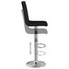 vidaXL Tabouret de bar Noir Tissu