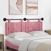 vidaXL T&ecirc;te de lit suspendue Rose 130 x 55 x 5 cm Velours