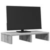 vidaXL Support de moniteur sonoma gris 50x27x10 cm bois d'ing&eacute;nierie
