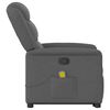 vidaXL Fauteuil de massage inclinable Gris fonc&eacute; Tissu
