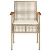 vidaXL Salon de jardin avec coussins 4 pcs beige r&eacute;sine tress&eacute;e