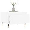 vidaXL Table basse blanc 50x46x35 cm bois d'ing&eacute;nierie
