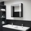 vidaXL Armoire de salle de bain &agrave; miroir LED 62x14x60 cm