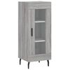 vidaXL Buffet haut Sonoma gris 34,5x34x180 cm Bois d'ing&eacute;nierie