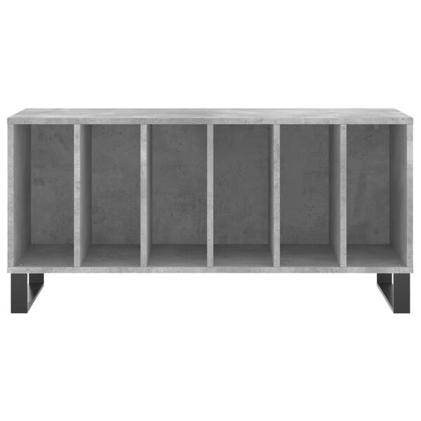 vidaXL Armoire &agrave; disques gris b&eacute;ton 100x38x48 cm bois d'ing&eacute;nierie