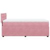 vidaXL Sommier &agrave; lattes de lit avec matelas Rose 90x190 cm Velours
