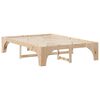 vidaXL Cadre de lit Marron 150 x 200 cm Pin massif
