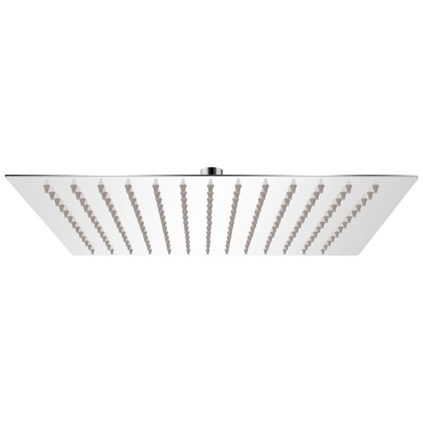 vidaXL T&ecirc;te de douche plongeante carr&eacute;e en acier inoxydable 25x25 cm