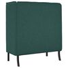 vidaXL Canap&eacute; &agrave; Haut Dossier 101cm Vert fonc&eacute; tissu