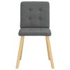 vidaXL Chaises &agrave; manger lot de 4 gris fonc&eacute; tissu