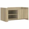vidaXL Table basse ch&ecirc;ne sonoma 100x50x50 cm bois d'ing&eacute;nierie