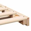 vidaXL Cadre de lit sur&eacute;lev&eacute; Marron 100 x 220 cm Bois massif en pin