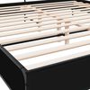 vidaXL Cadre de lit sans matelas noir 200x200 cm