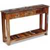 vidaXL Table console Bois de r&eacute;cup&eacute;ration massif 120x30x76 cm