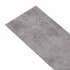 vidaXL Planches de sol 18 pcs Ciment marron 5,26 m&sup2; PVC