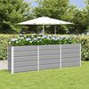 vidaXL Jardini&egrave;re Gris clair 160 x 40 x 75 cm Acier