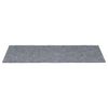 vidaXL Tapis d'escalier autocollants 30 pi&egrave;ces 60 x 25 cm Gris clair Rectangulaire