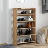 vidaXL &Eacute;tag&egrave;re &agrave; chaussures ch&ecirc;ne artisanal bois d'ing&eacute;nierie