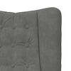 vidaXL fauteuil Gris fonc&eacute; 63 x 67 x 94 cm Velours