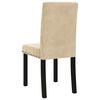 vidaXL Chaises &agrave; manger lot de 6 cr&egrave;me velours
