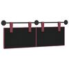 vidaXL T&ecirc;te de lit suspendue Ray&eacute; Bordeaux 150 x 55 x 5 cm tissu