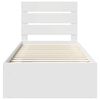 vidaXL Cadre de lit Blanc 100 x 200 cm Bois de pin massif