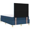 vidaXL Lit &agrave; ressorts avec matelas Bleu 120 x 200 cm tissu