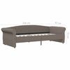 vidaXL Lit avec &eacute;clairage USB Taupe Tissu 90x200 cm