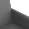 vidaXL Chaises de Salle &agrave; Manger avec Roues 2 pcs Gris 57 x 66 x 94 cm