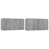 vidaXL Armoires TV suspendues Sonoma gris 2 pcs 60x30x30 cm Bois
