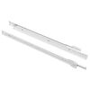 vidaXL Glissi&egrave;re de tiroir 2 pi&egrave;ces Blanc 400 mm Acier