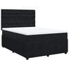 vidaXL Sommier &agrave; lattes de lit avec matelas Noir 140x200 cm Velours