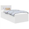vidaXL Cadre de lit Blanc 90 x 200 cm Bois d'ing&eacute;nierie