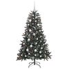 vidaXL Sapin de No&euml;l artificiel Vert 120 cm PVC, plastique et acier