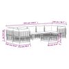vidaXL Salon de jardin 8 pcs avec coussins anthracite résine tressée